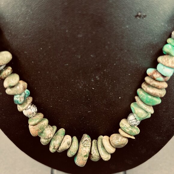 Handmade Green Jasper Necklace - Picture 3 of 3